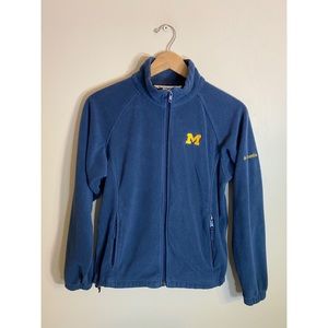 Colombia University of Michigan zip up